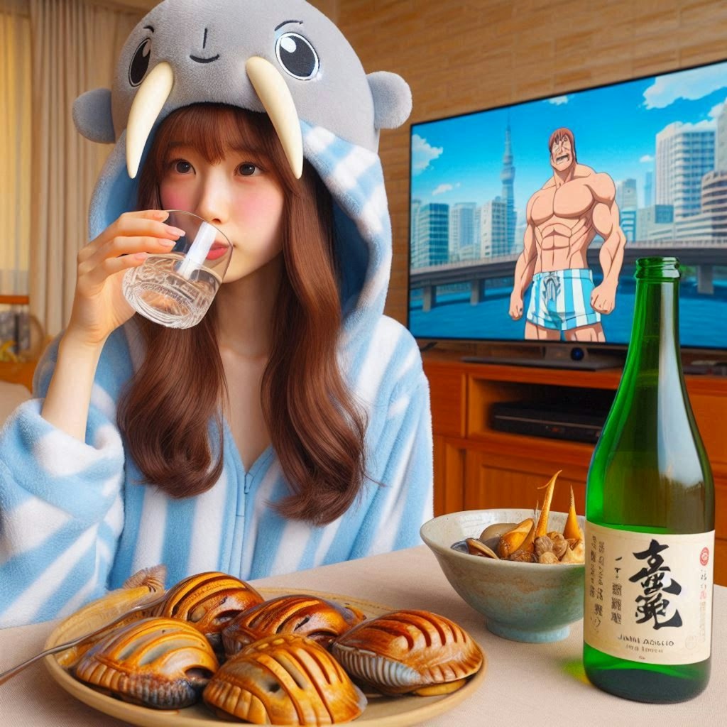 くつろぐセイウチ娘ちゃん