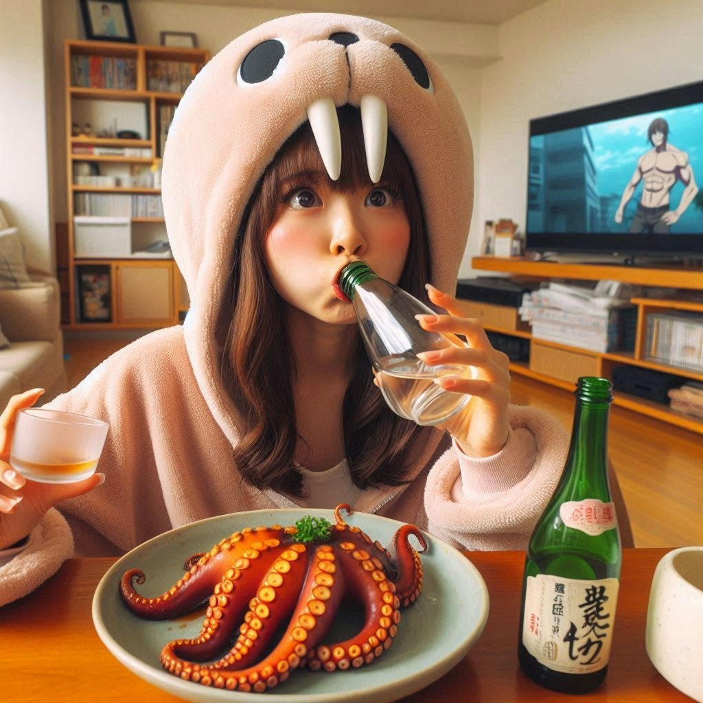くつろぐセイウチ娘ちゃん