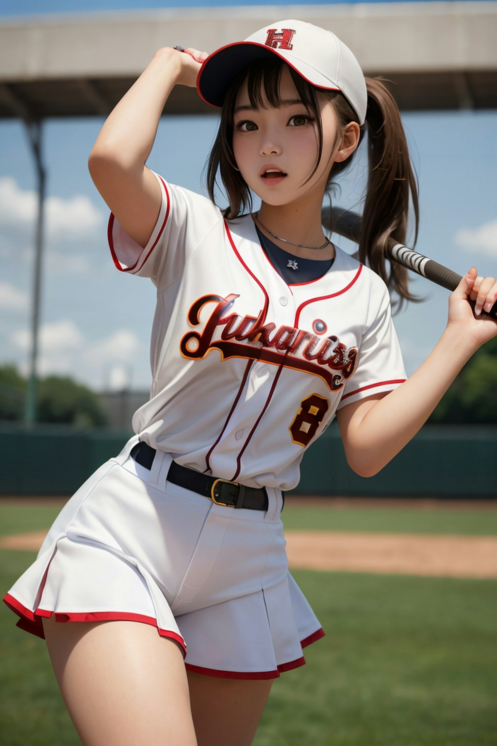 女子ミニスカ野球部①