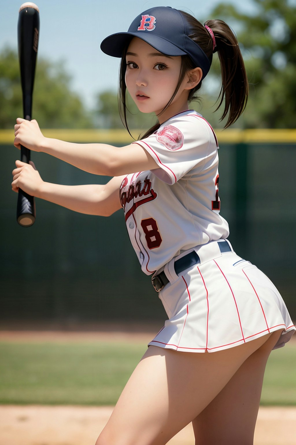 女子ミニスカ野球部①