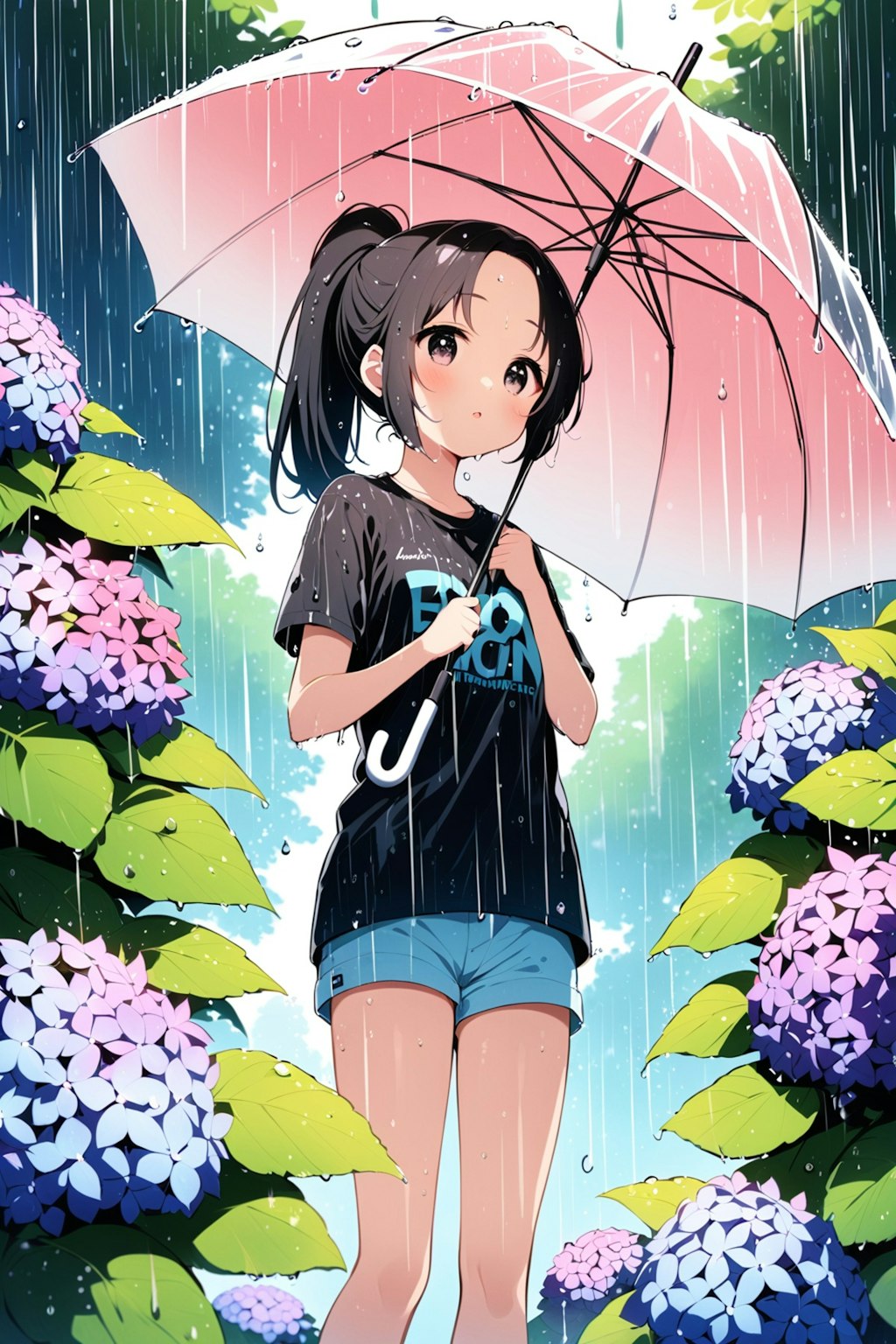 雨の日の女の子　その５