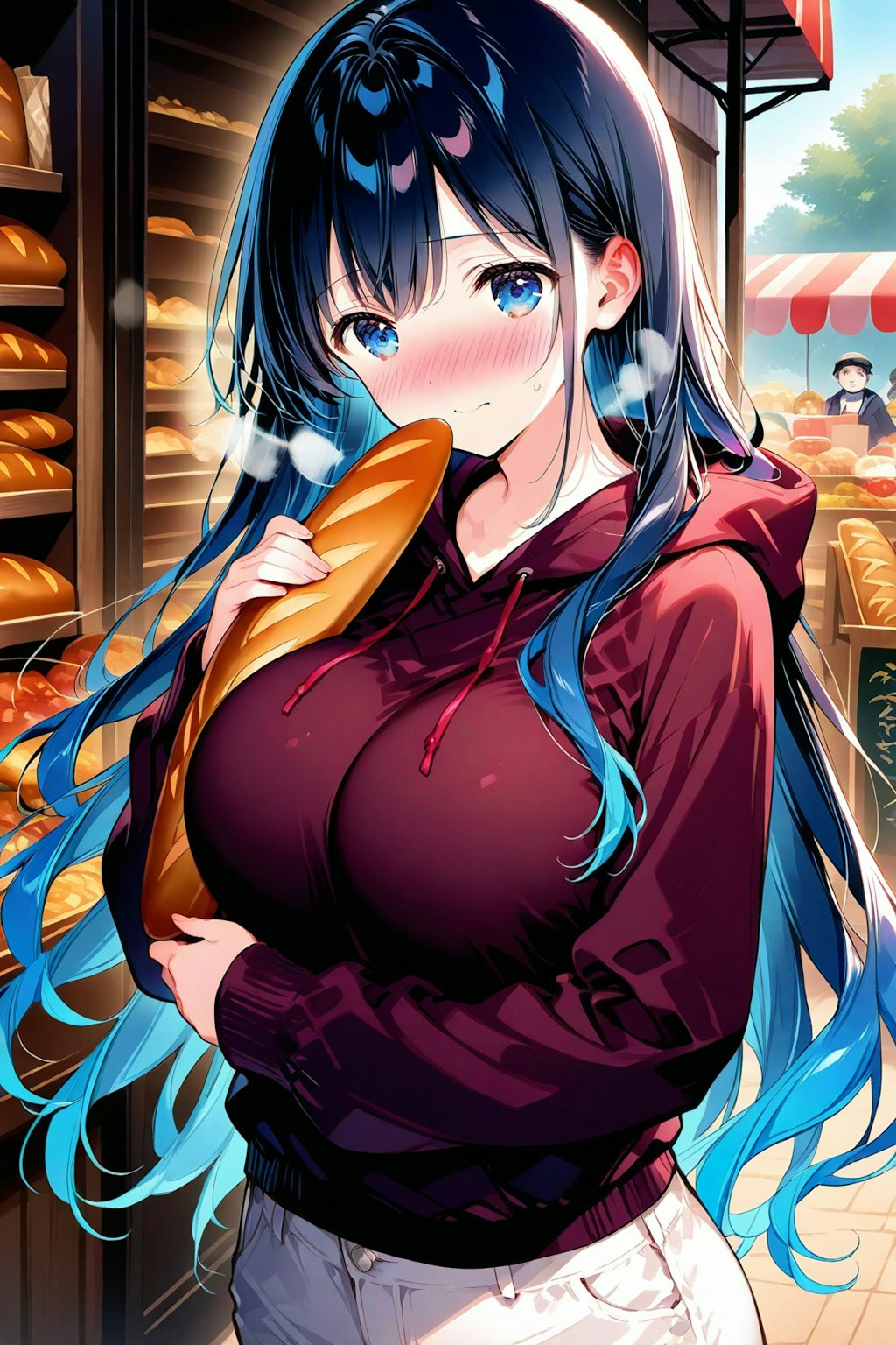 パン屋で