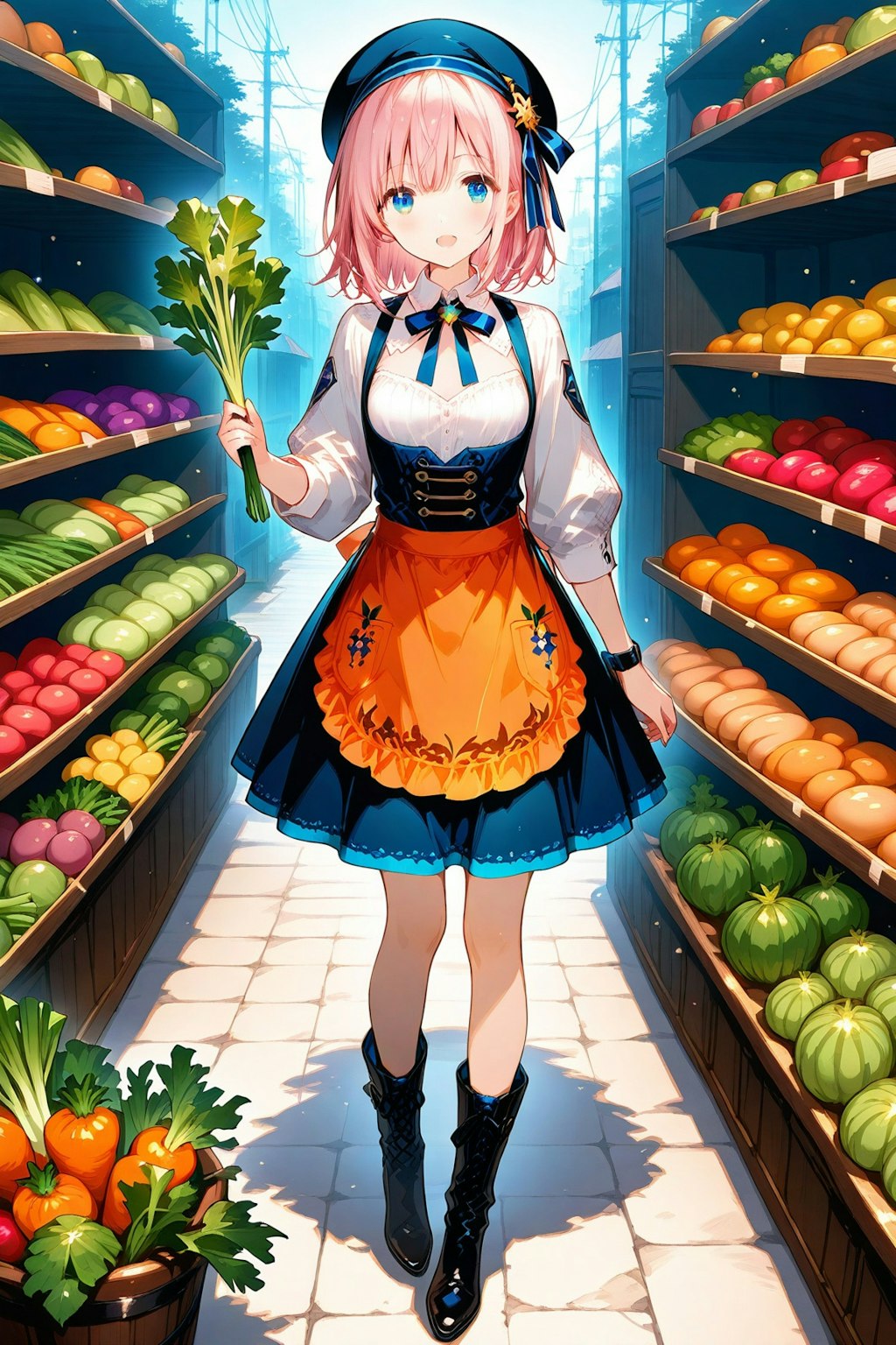 八百屋の少女