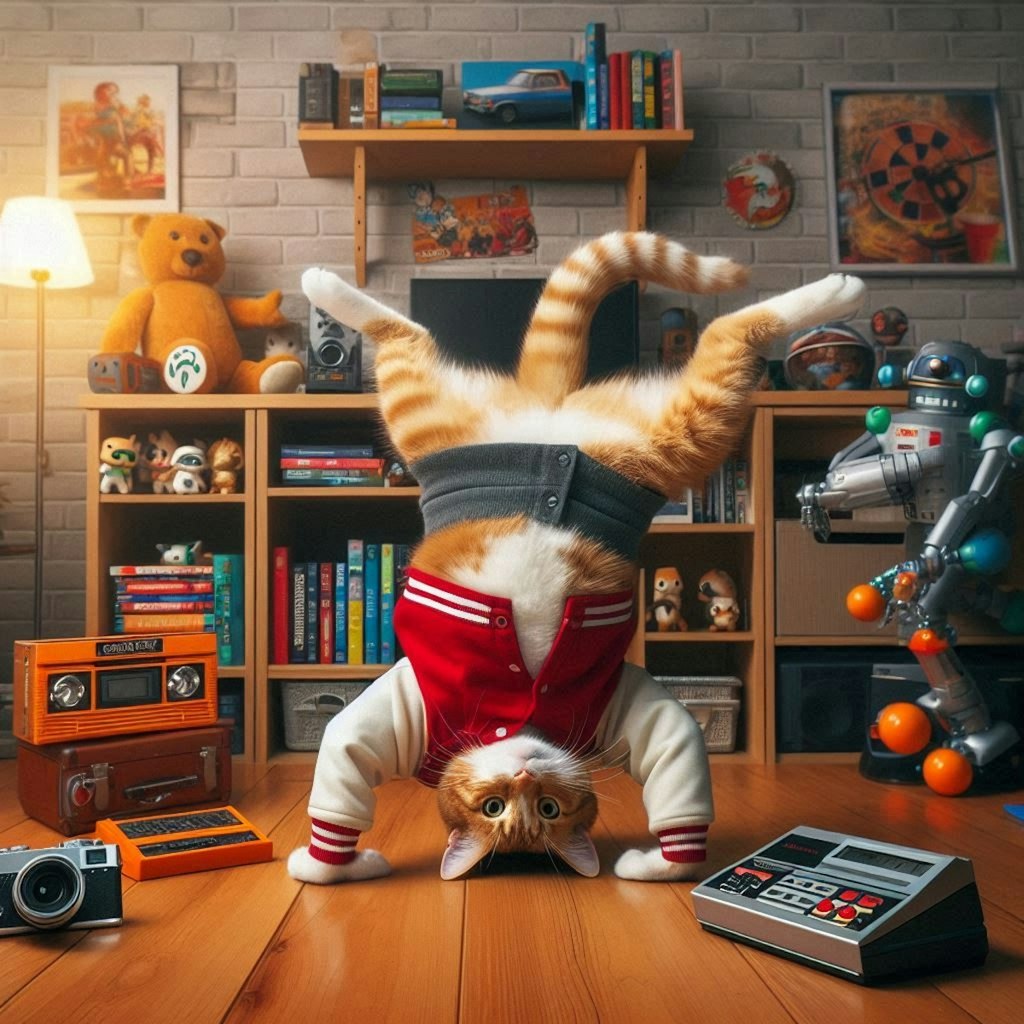 オタク部屋の猫