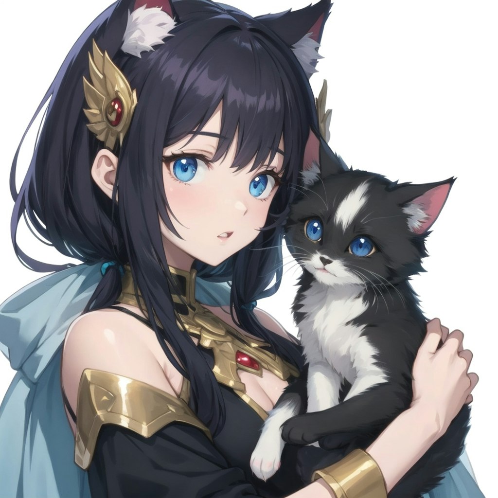 猫と猫耳少女