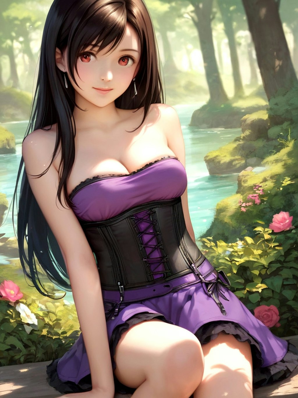 Girl in corset