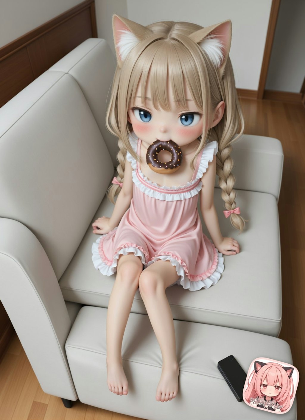 🍩あげたらいい子になった