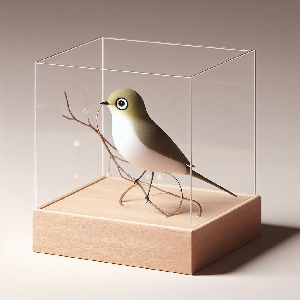 White-eye in vessel