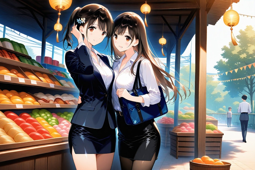 朝市でパシャリ
