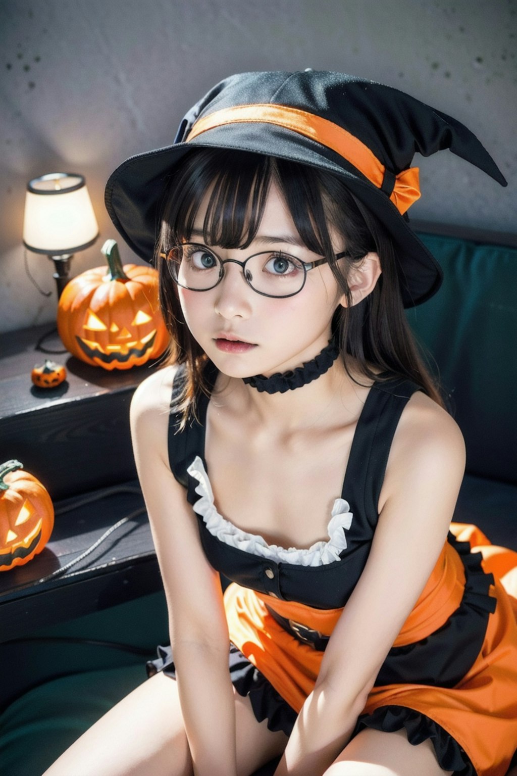 【ハロウィン】メガネの女の子