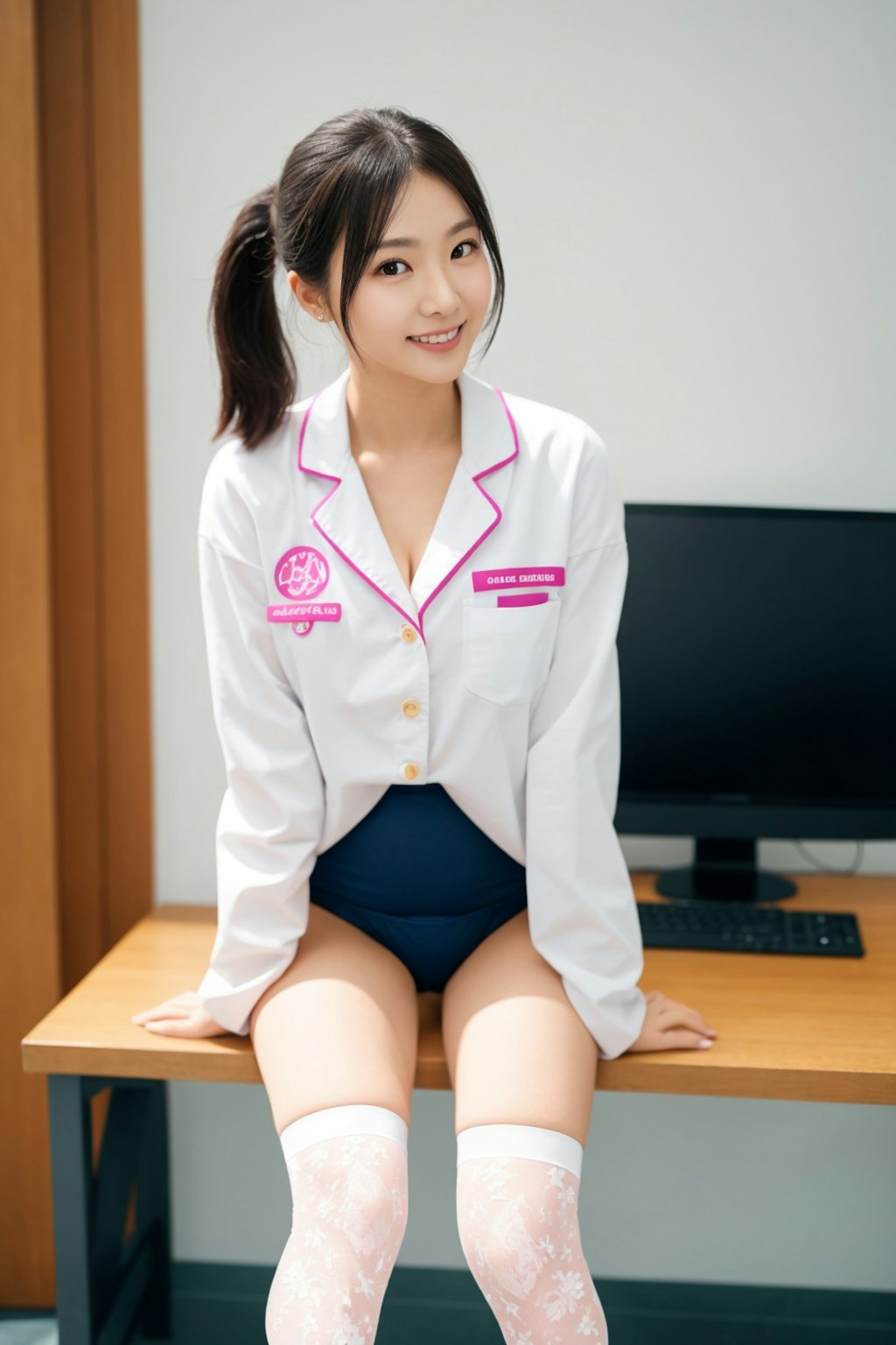 挑発パンチラ