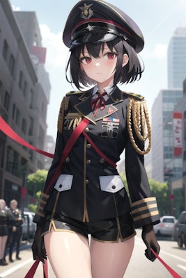 軍服の女の子