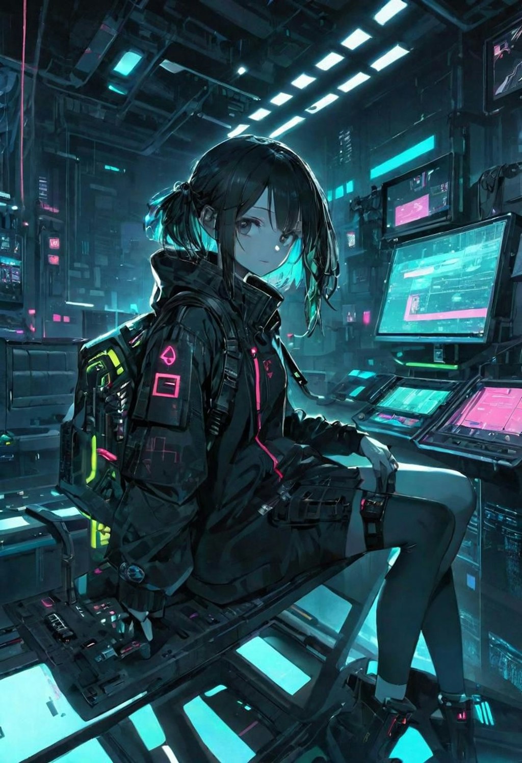 girl in cyberspace