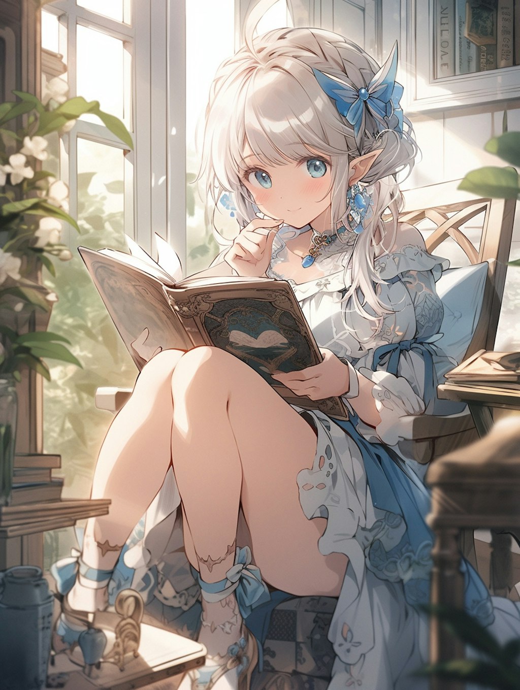 お昼の読書