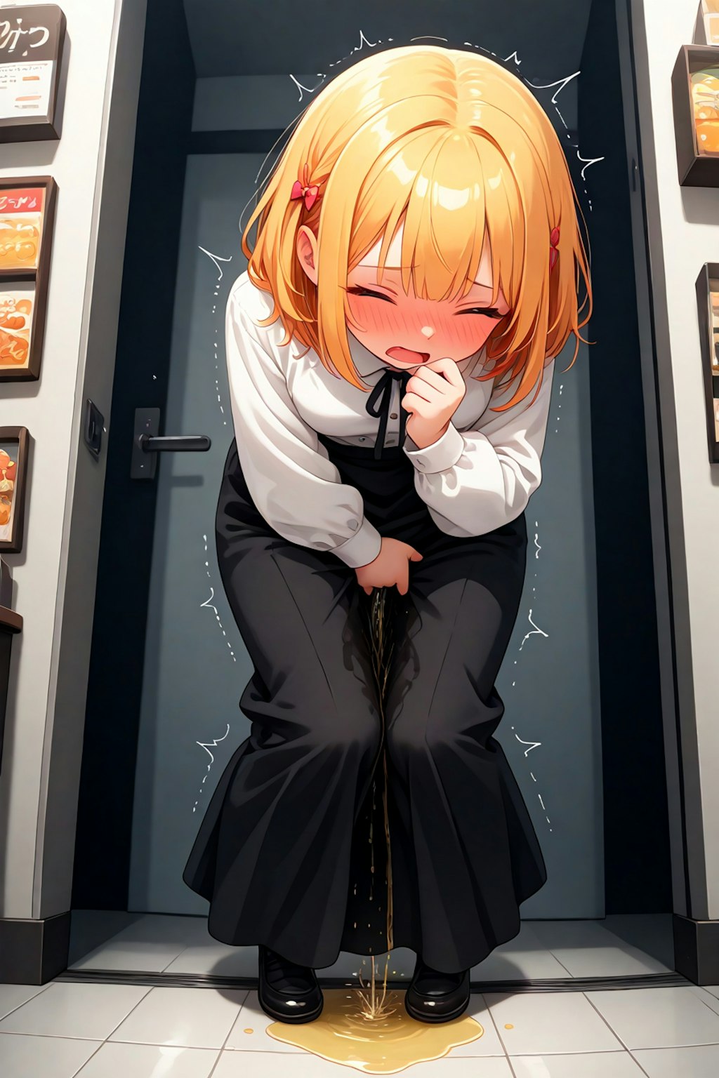 トイレから出たら待ちの子が漏らしてた