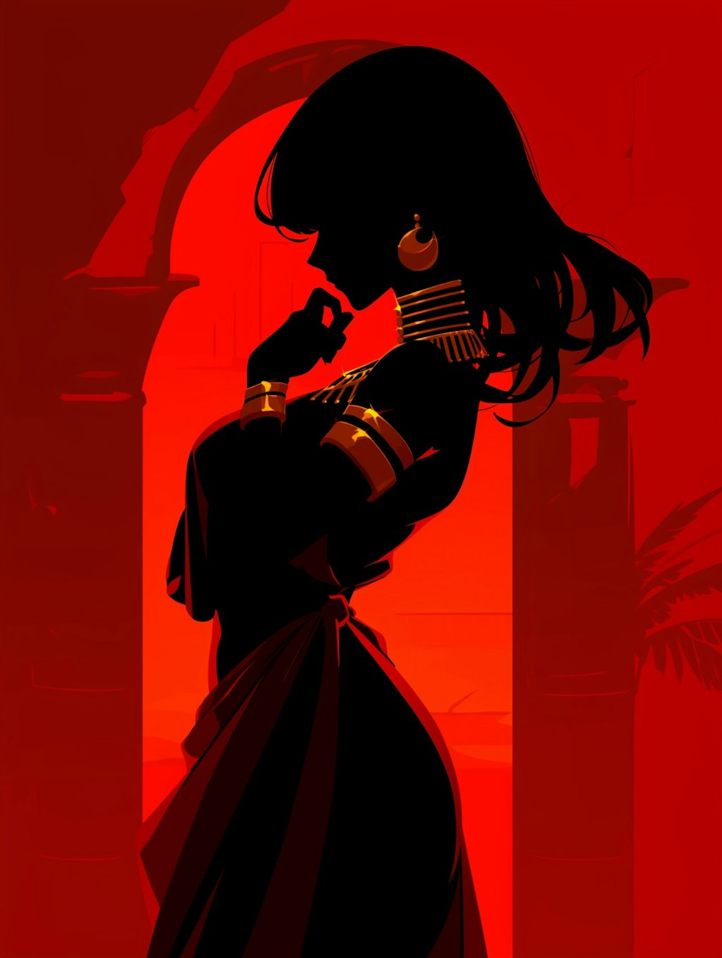 Cleopatra - Silhouette-