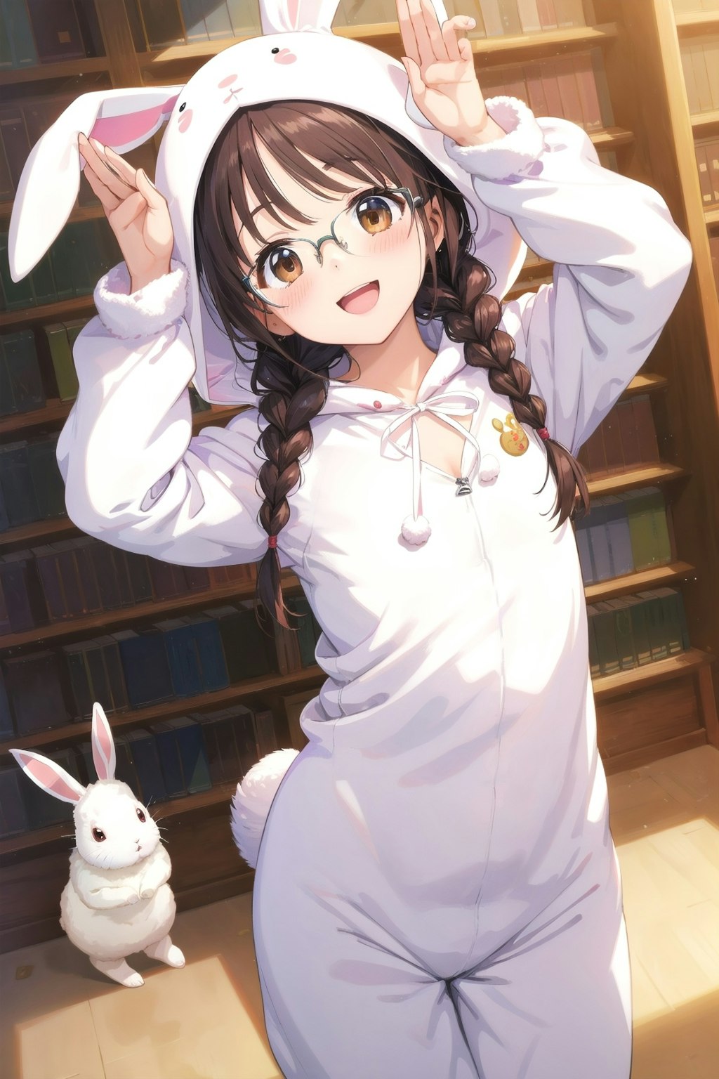 うさぎポーズな委員長ちゃん