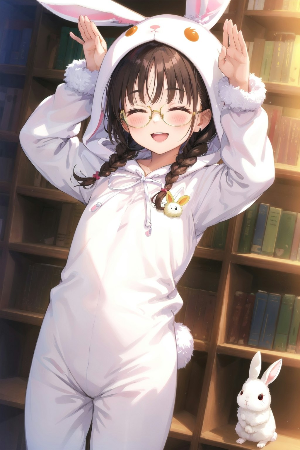 うさぎポーズな委員長ちゃん