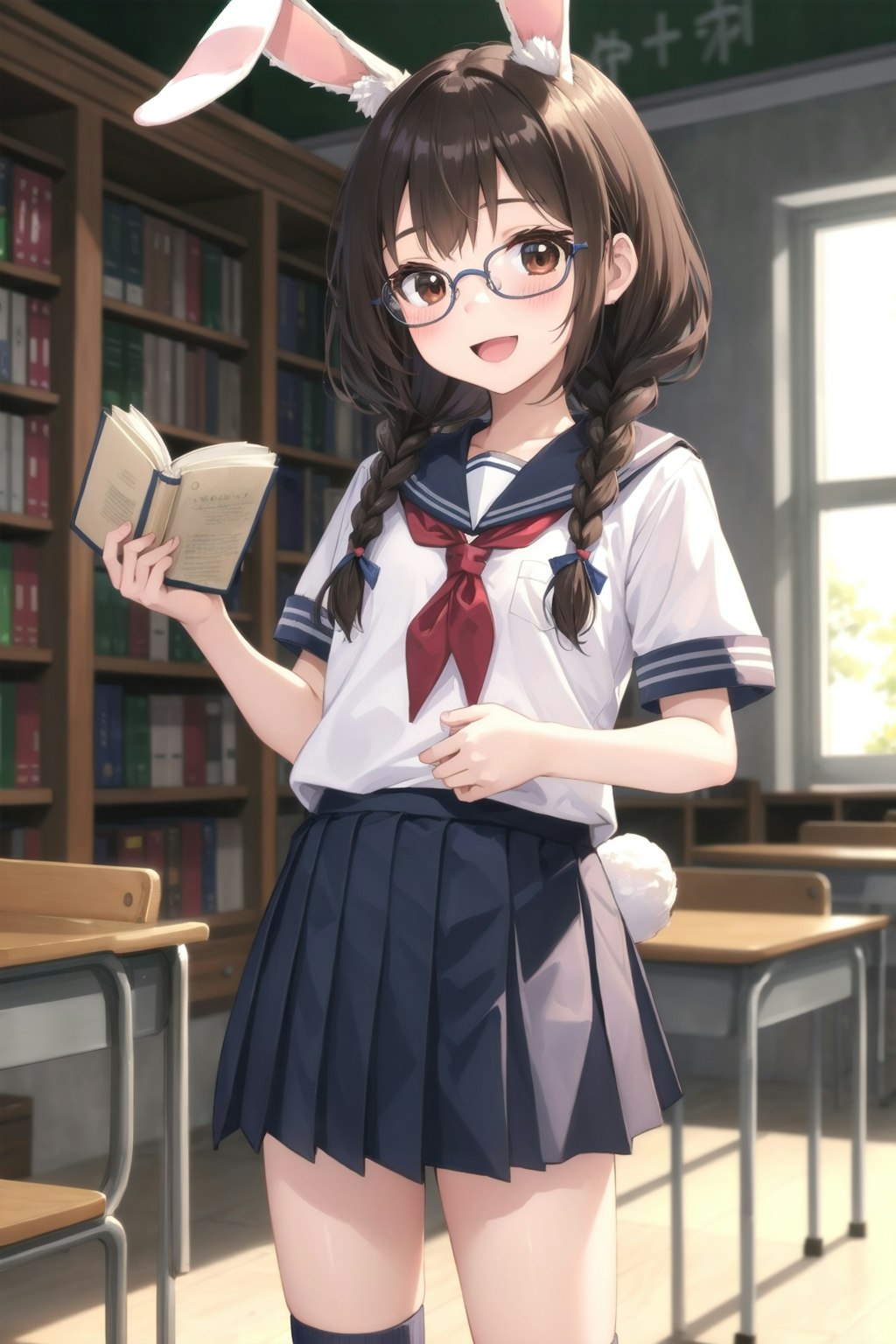 うさぎポーズな委員長ちゃん