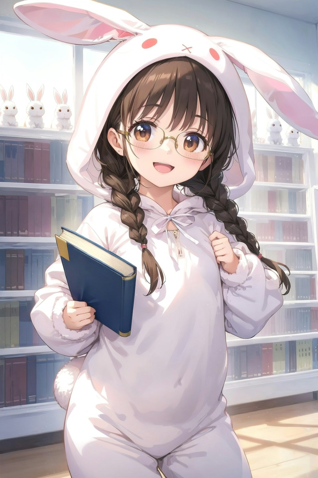 うさぎポーズな委員長ちゃん