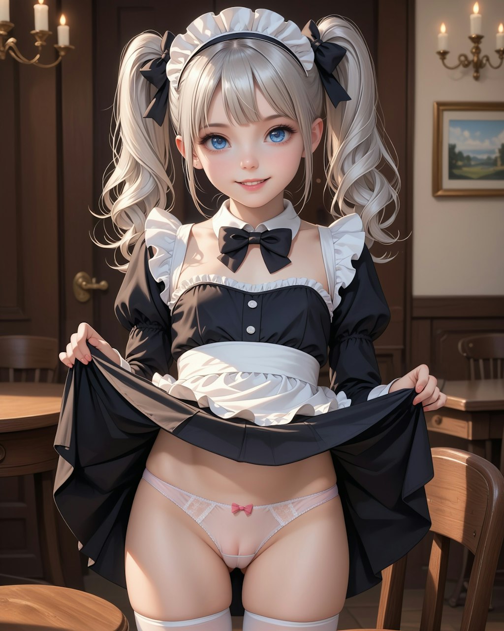 コンカフェメイドさん「貴方のパンティ見せて💕」