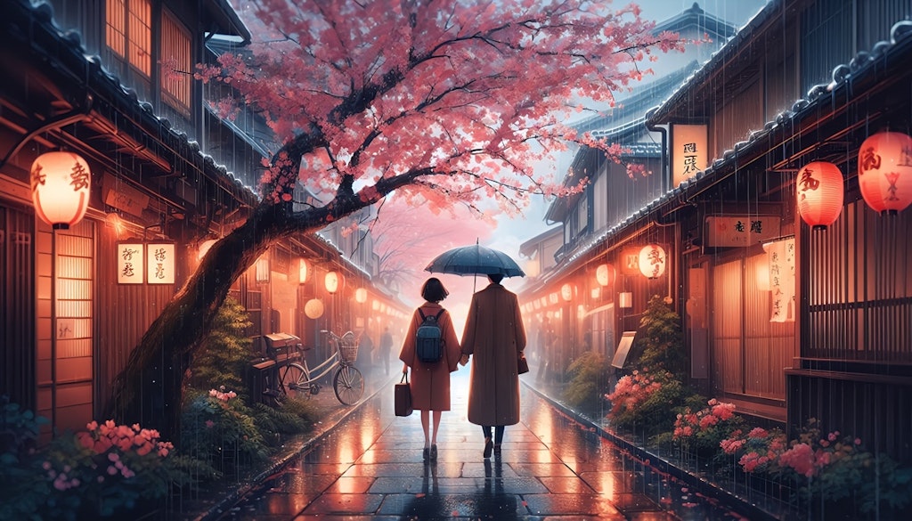 🎶春の雨の京都🎶