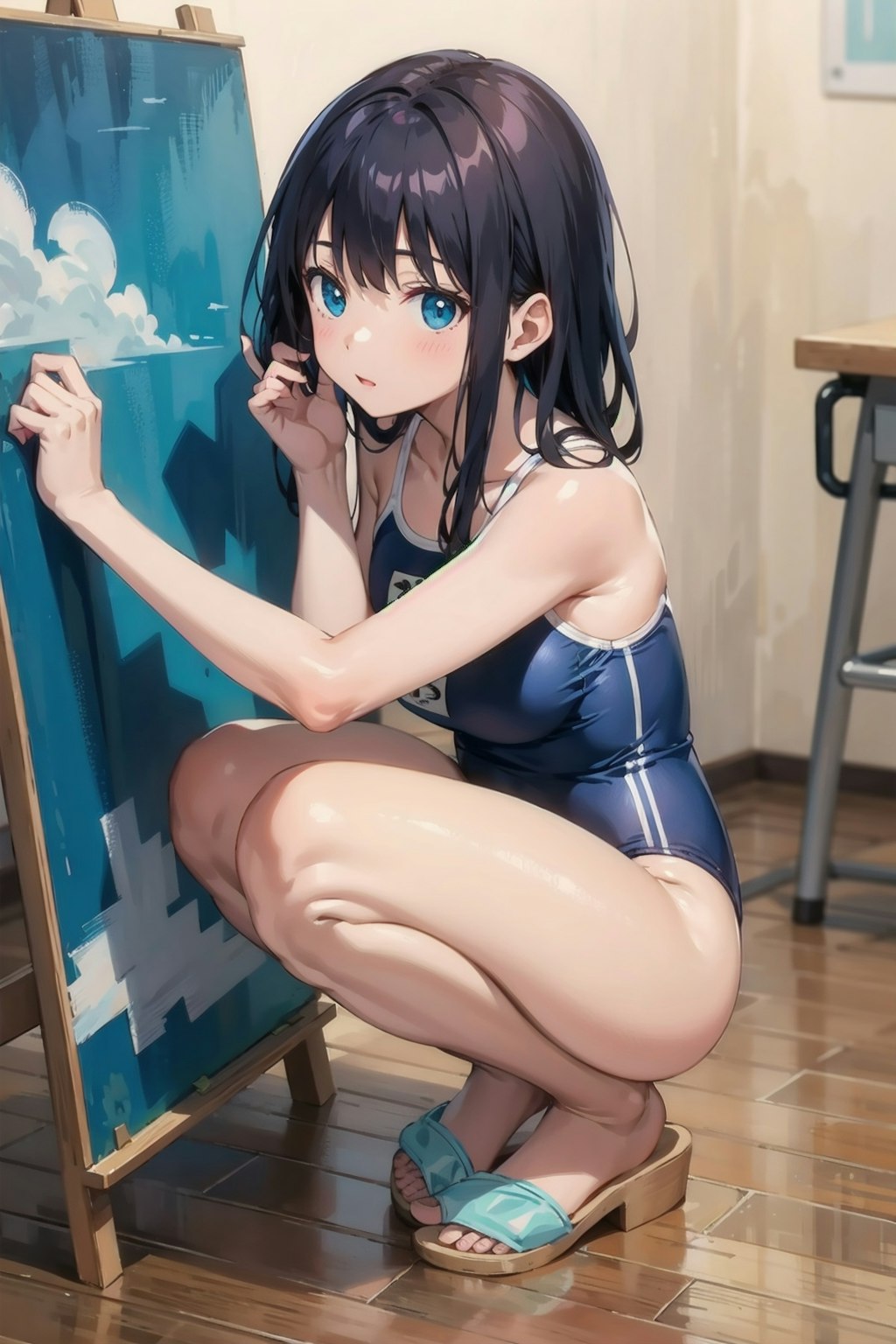 スク水の女の子