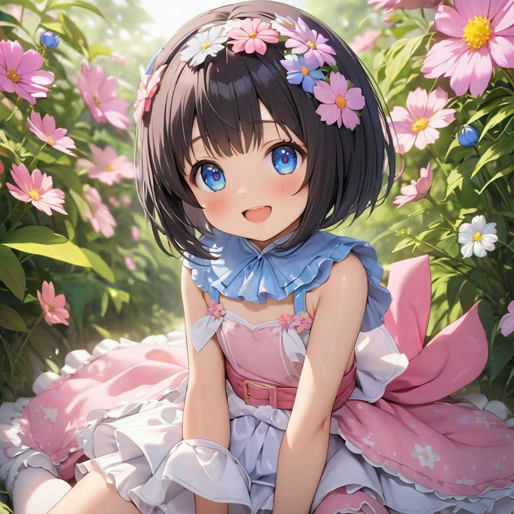 今日の誕生花はピンク色のコスモス