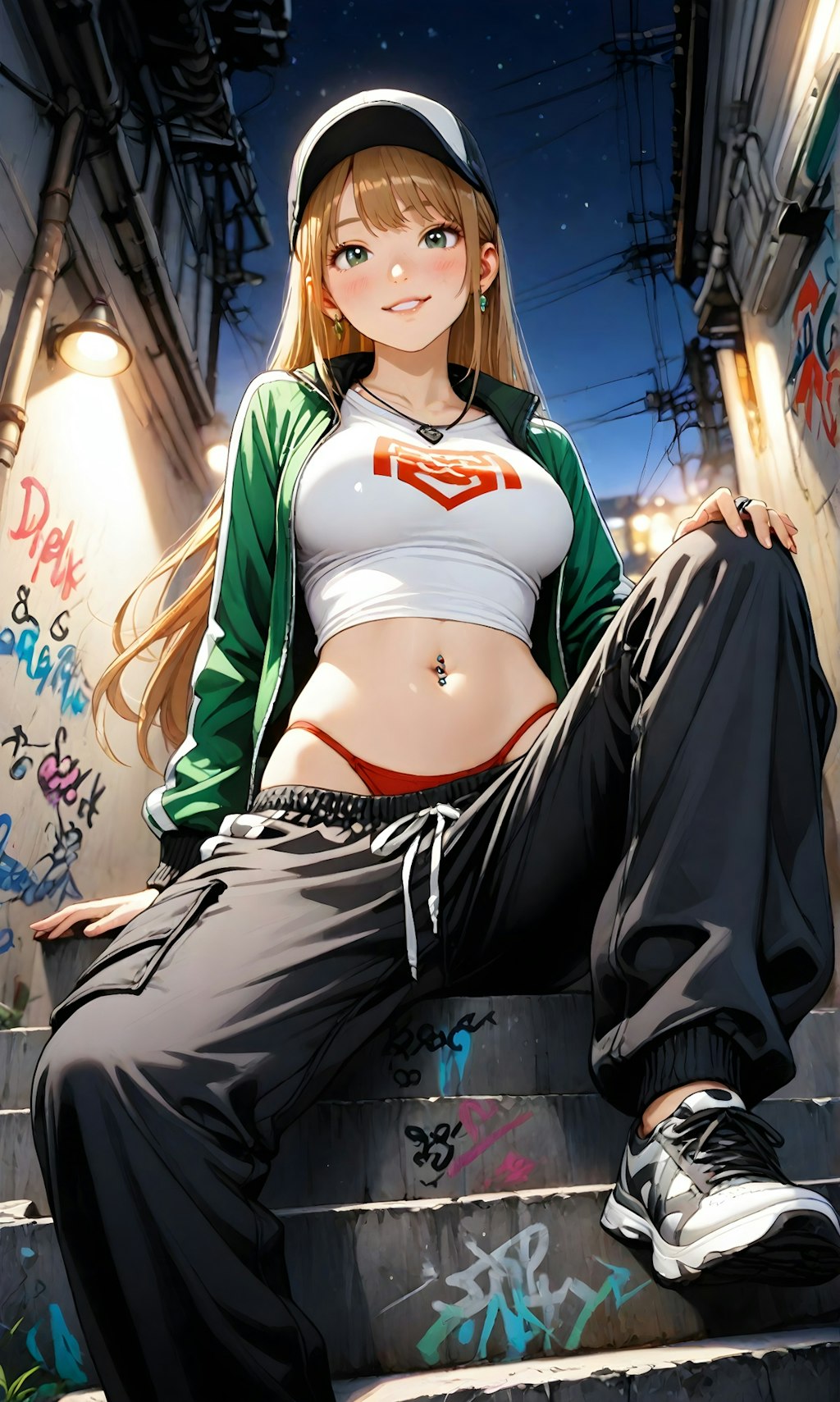 (NSFW) Cute Graffiti Girl 09