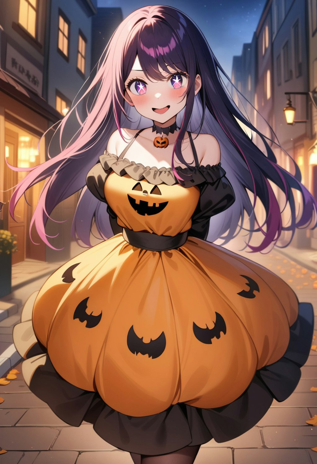 星野アイ🎤👗のジャックオーランタンドレス🎃👗