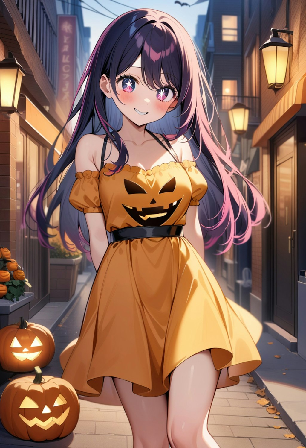 星野アイ🎤👗のジャックオーランタンドレス🎃👗