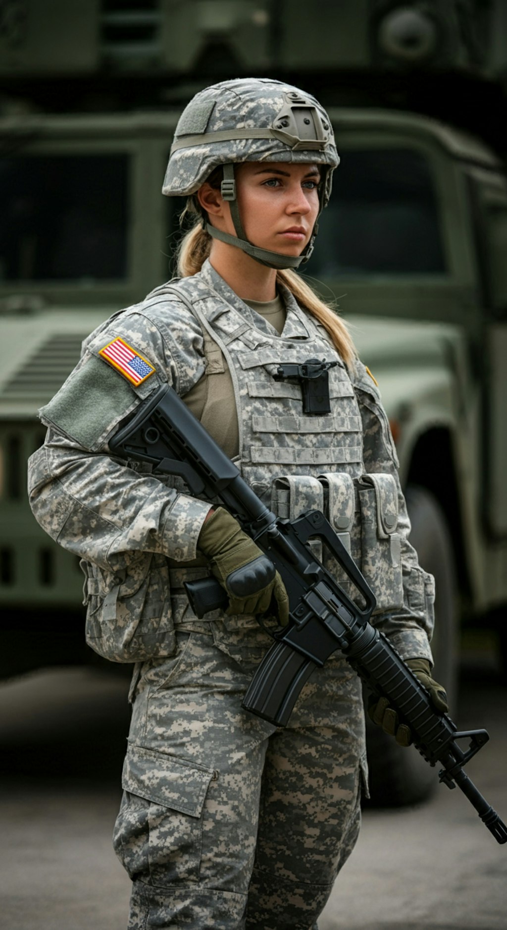 米陸軍女性兵士