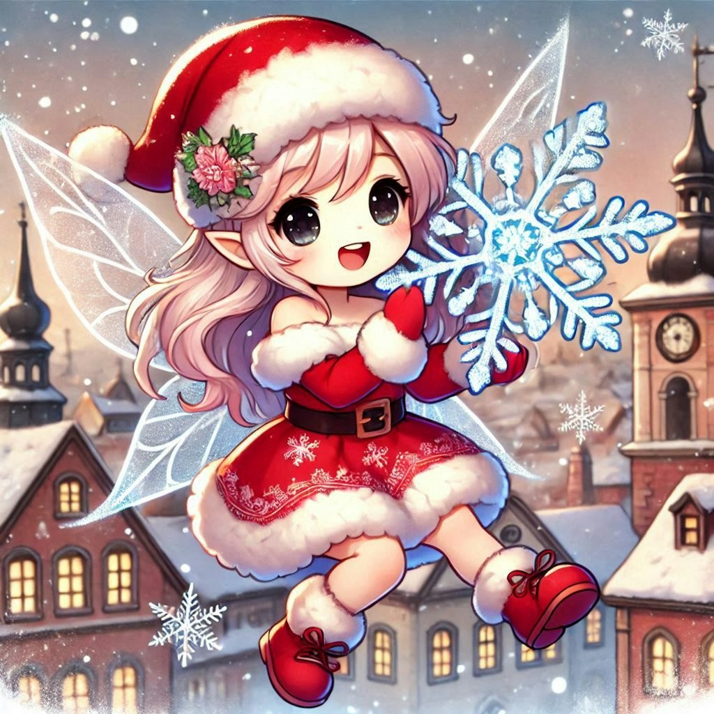 クリスマスに舞い降りた雪の妖精さん