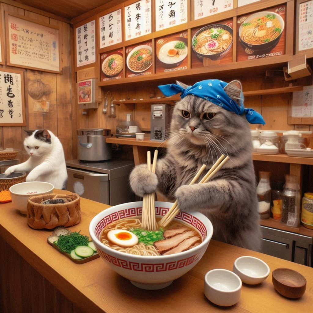 猫ラーメン店