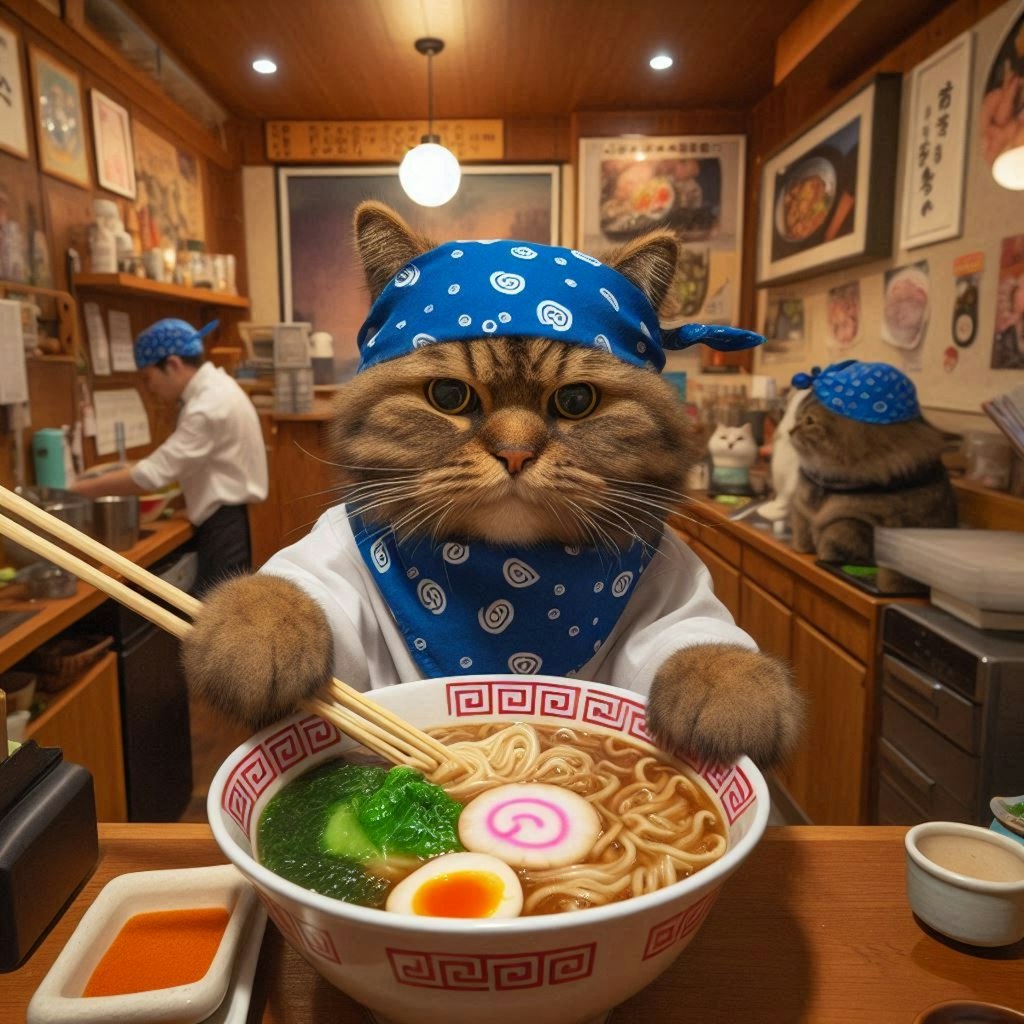 猫ラーメン店