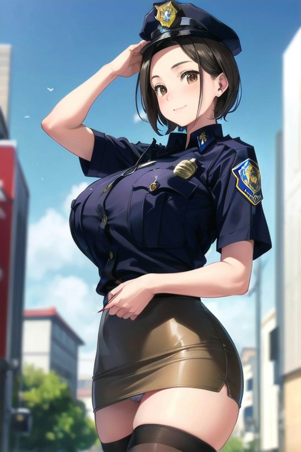 ２１日の女子警察官