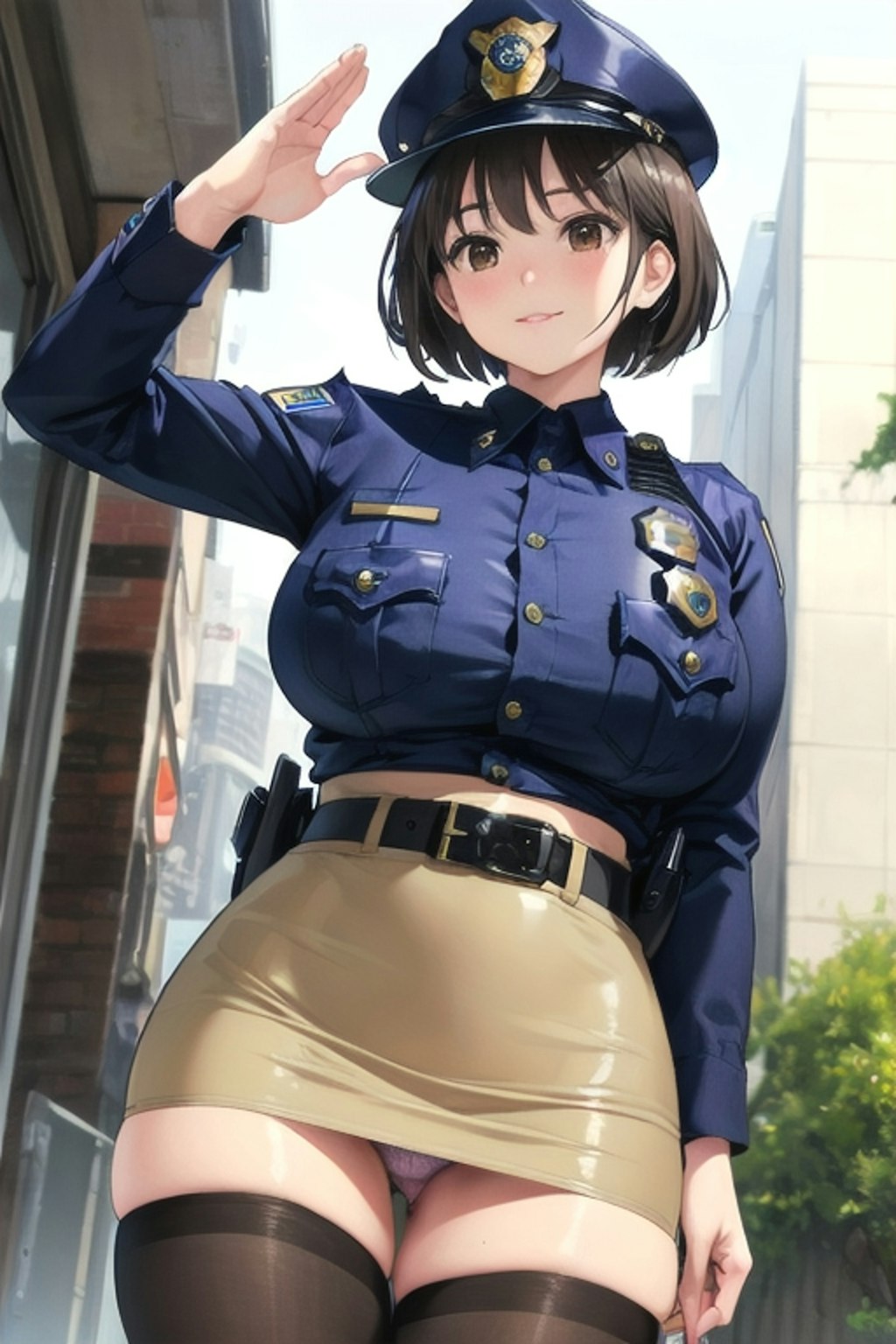 ２１日の女子警察官