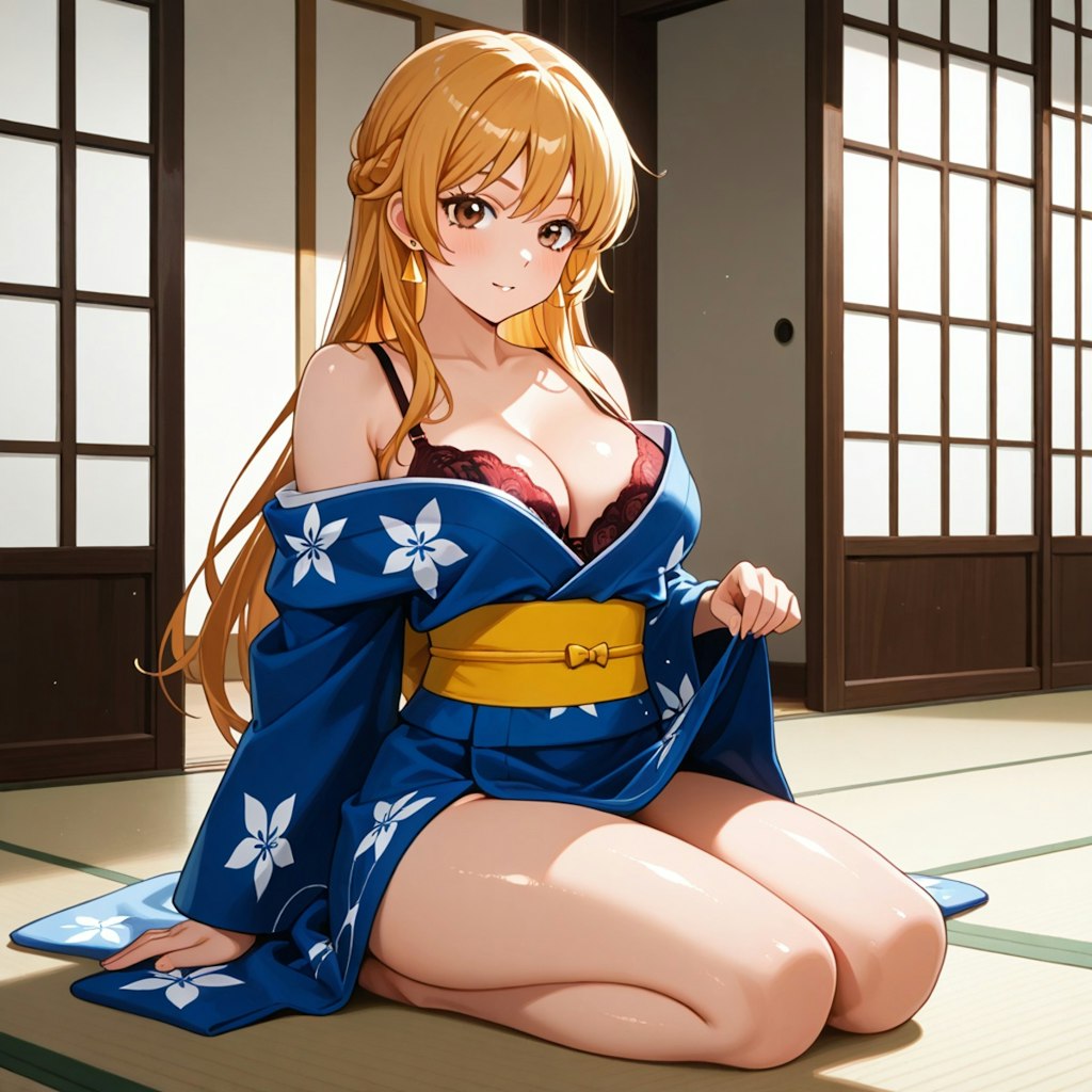 マァムとレオナも暑けりゃ脱ぐ。