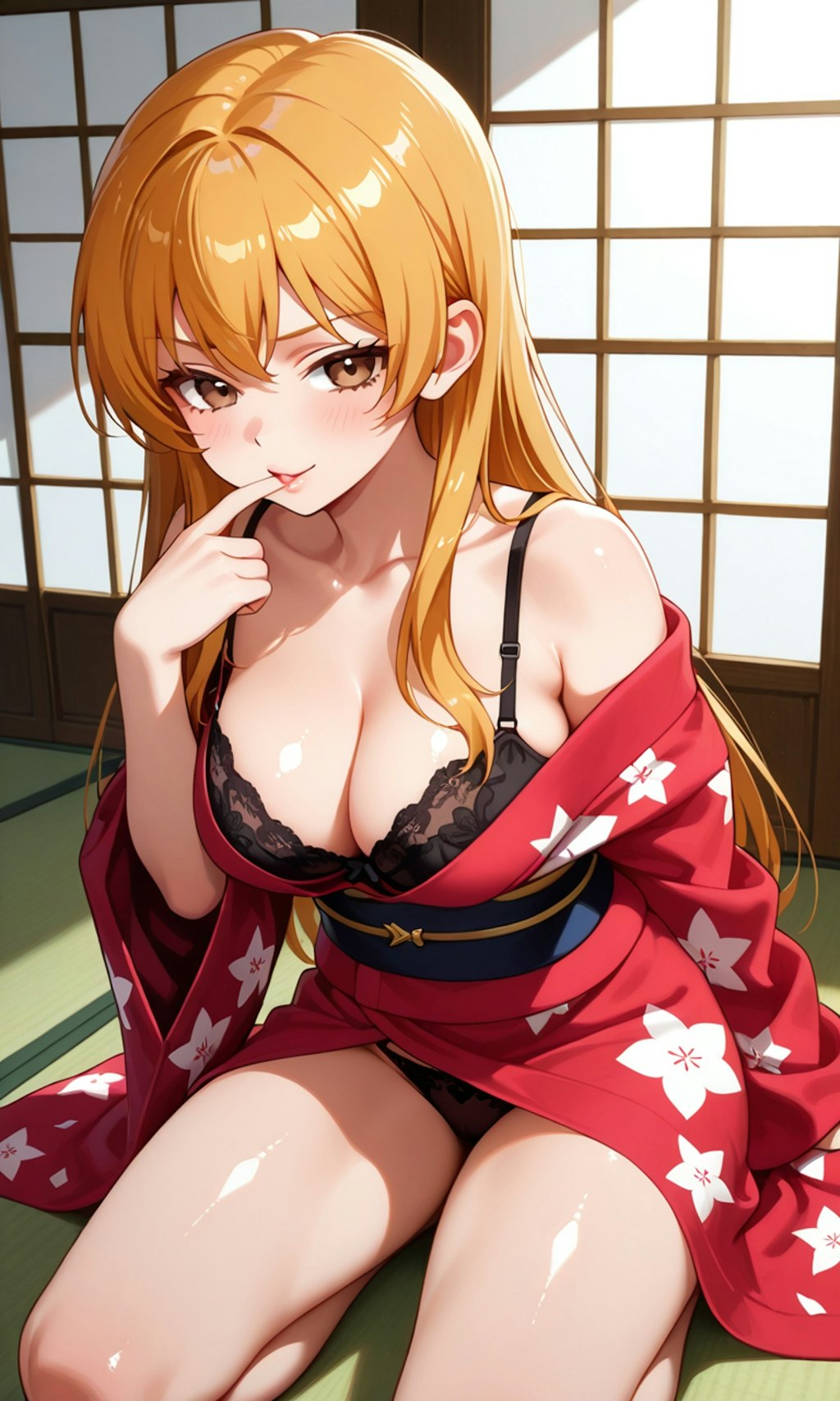 マァムとレオナも暑けりゃ脱ぐ。