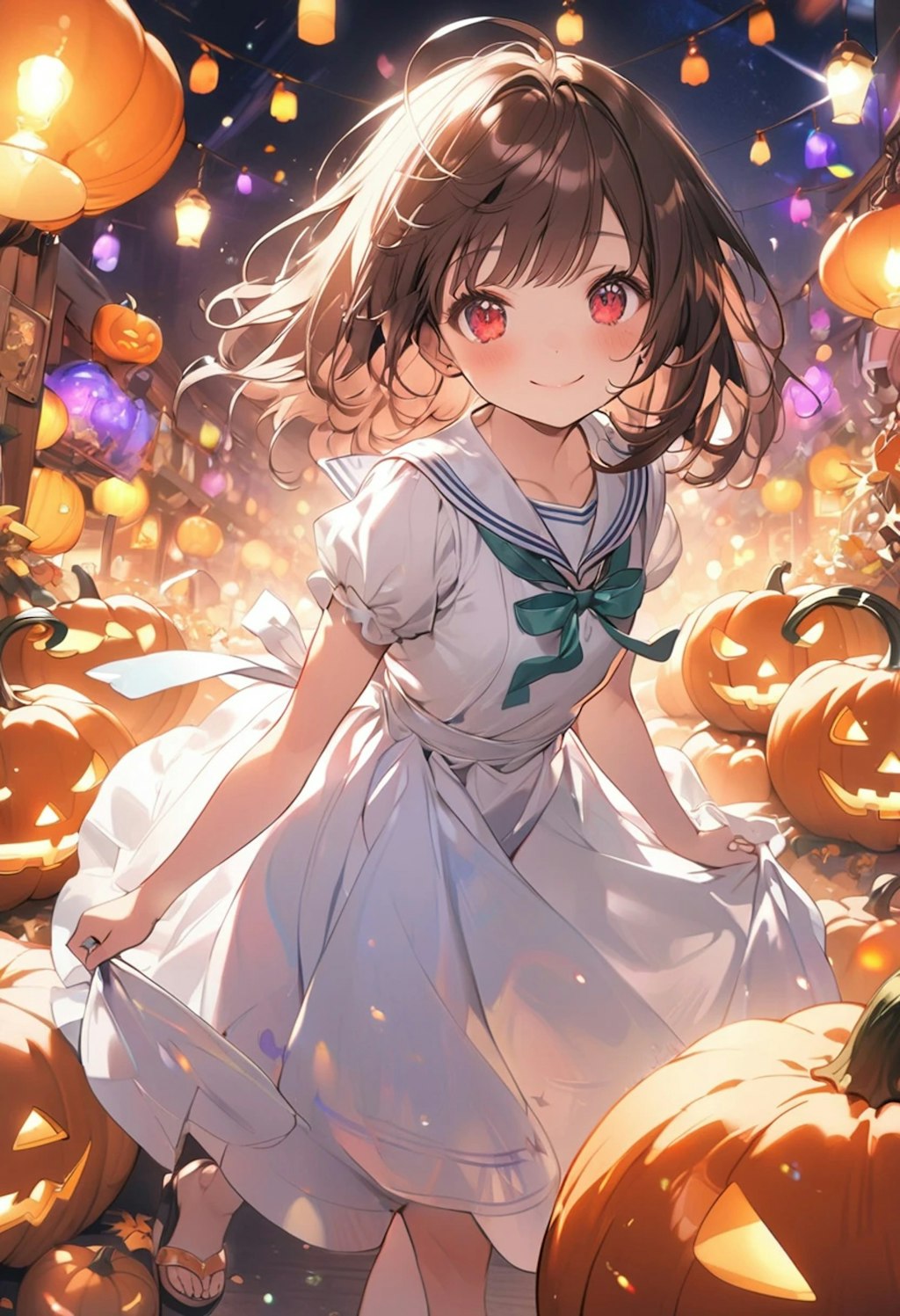 かわいいパンプキンがいっぱい！どれから食べようかな？Lots of cute pumpkins! Which one shall we eat first?