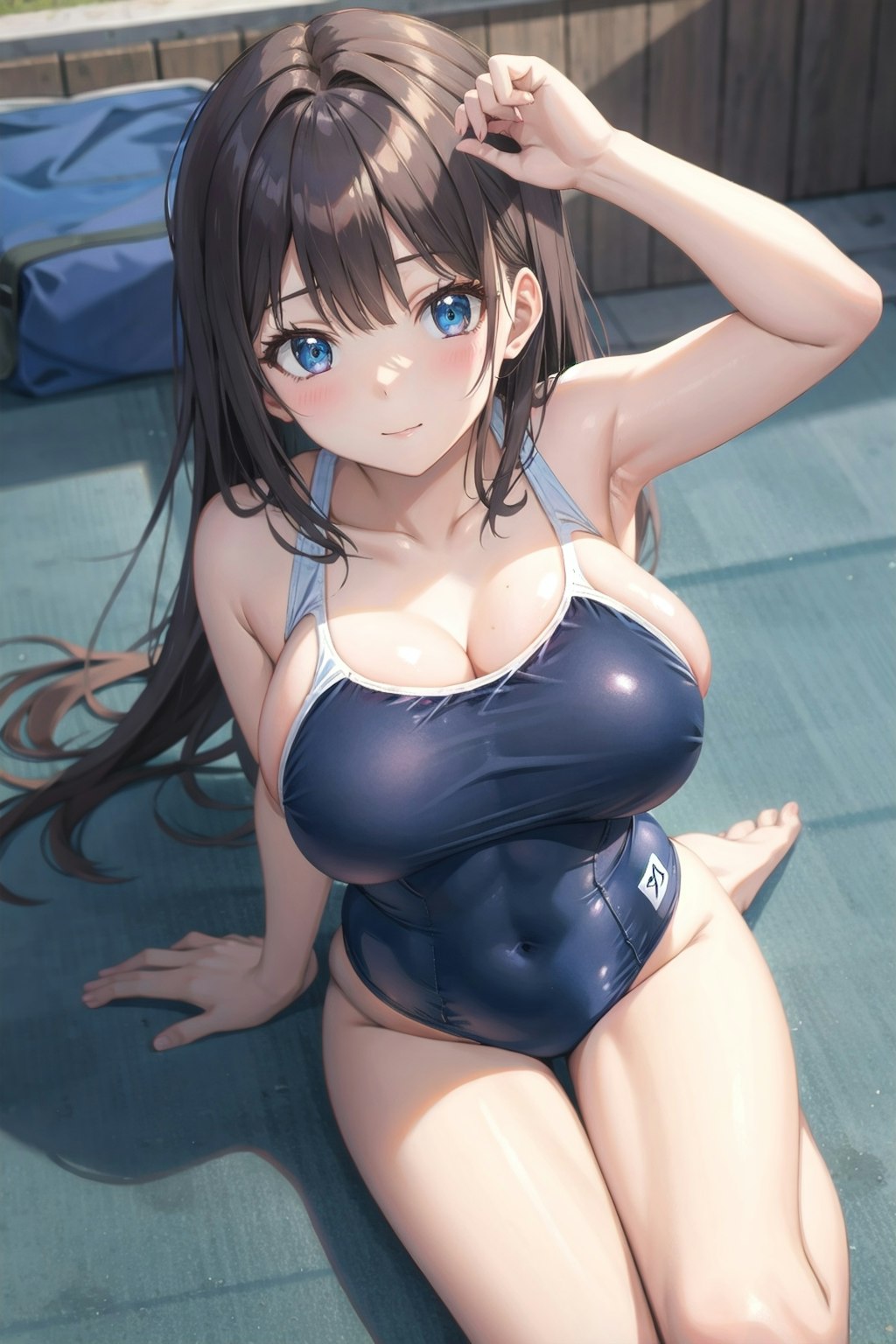 スクール水着の女の子