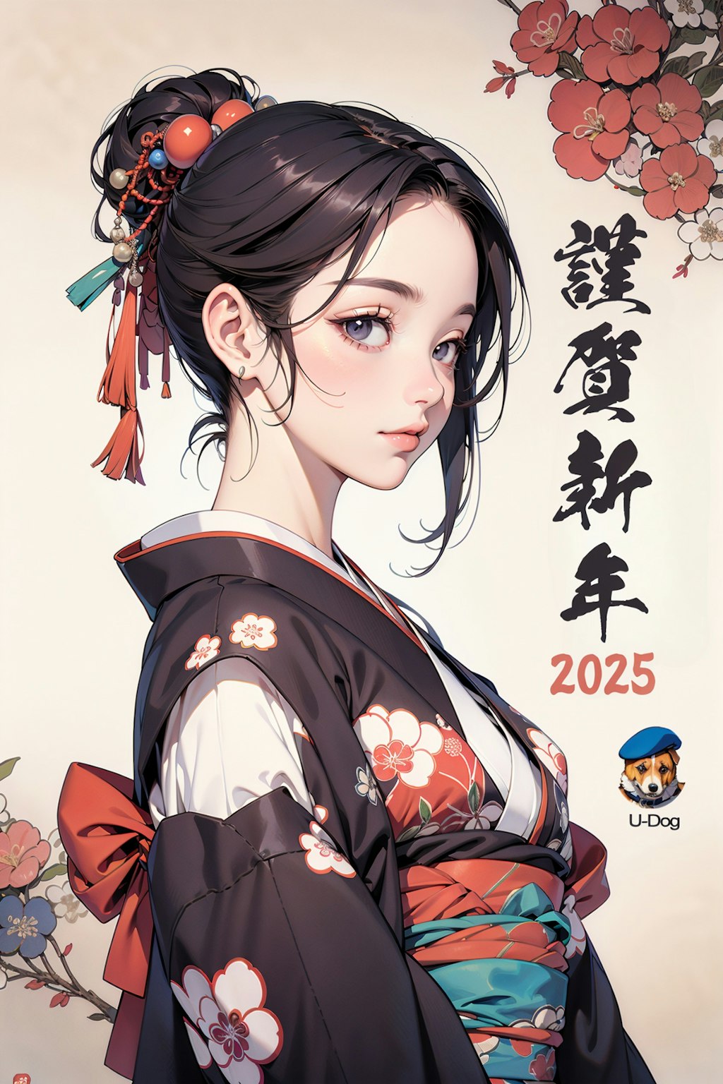 謹賀新年：着物女性 その26