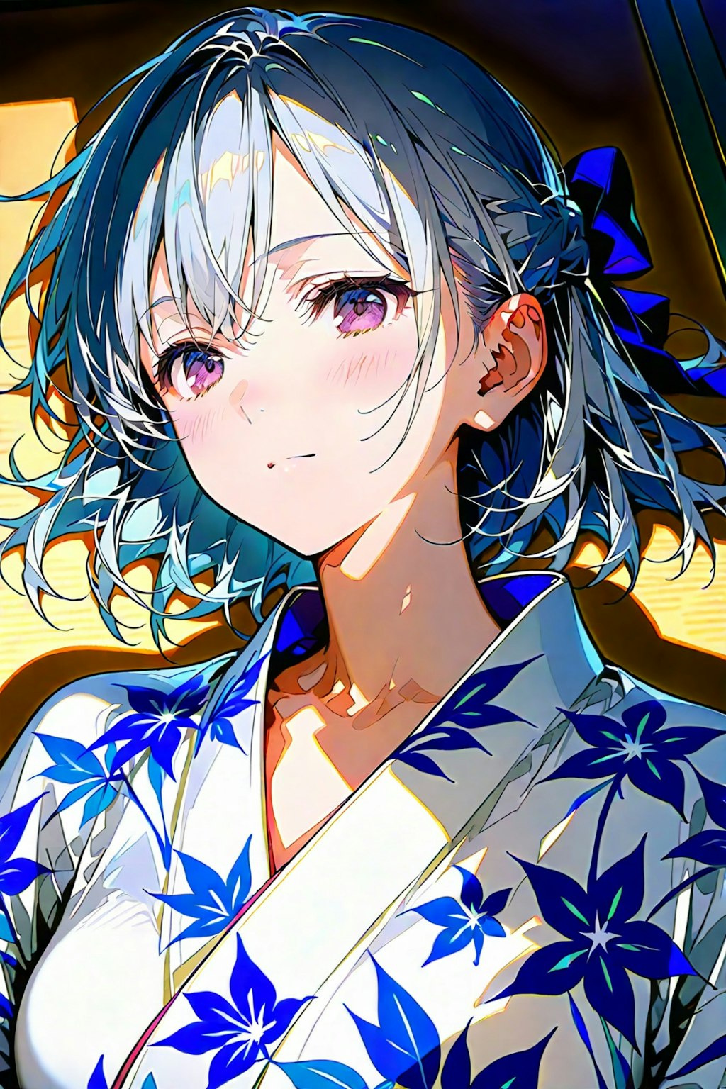 (934HQ)銀髪ちゃん和室