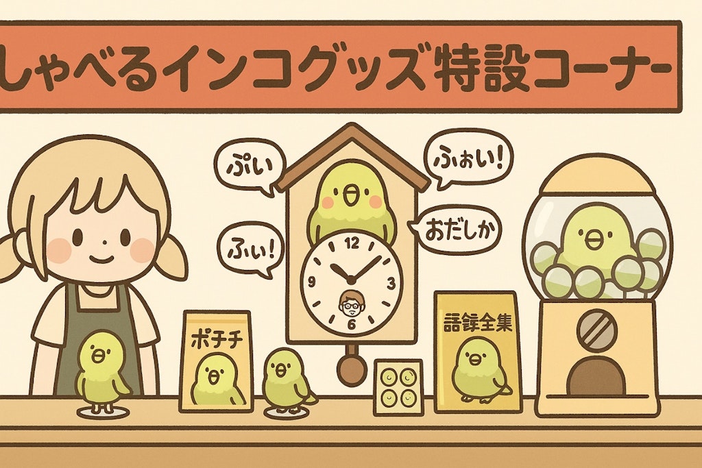 スーパーちちぷい　喋るインコ特設コーナー