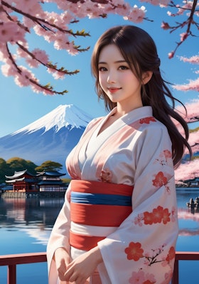 富士と桜と巫女さんと30　20240321