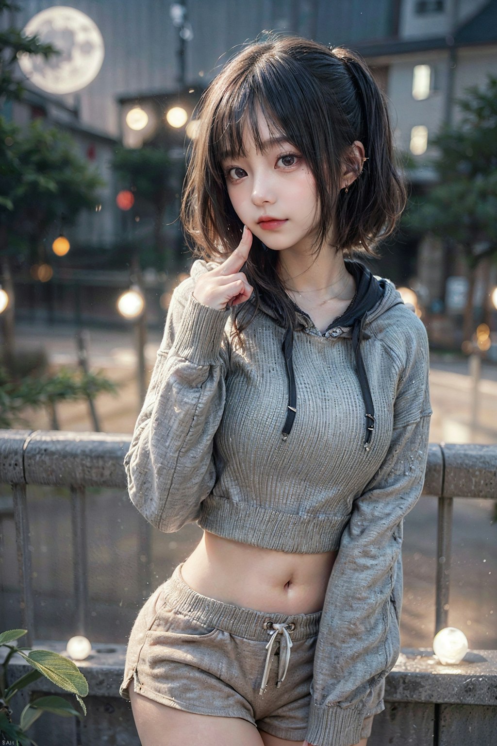 crop hoodie