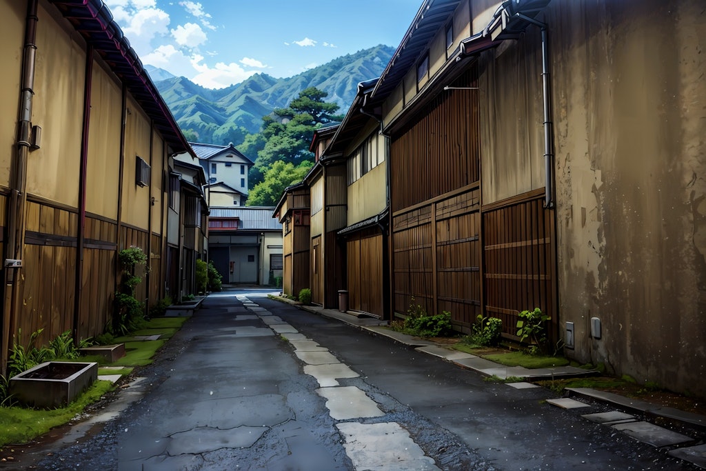 エロゲの風景っぽい風景画