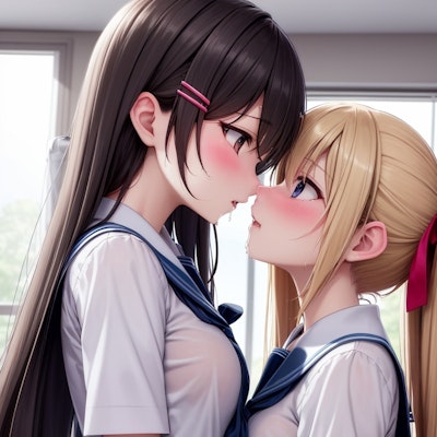 百合 girls kiss_2