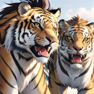 二匹の虎