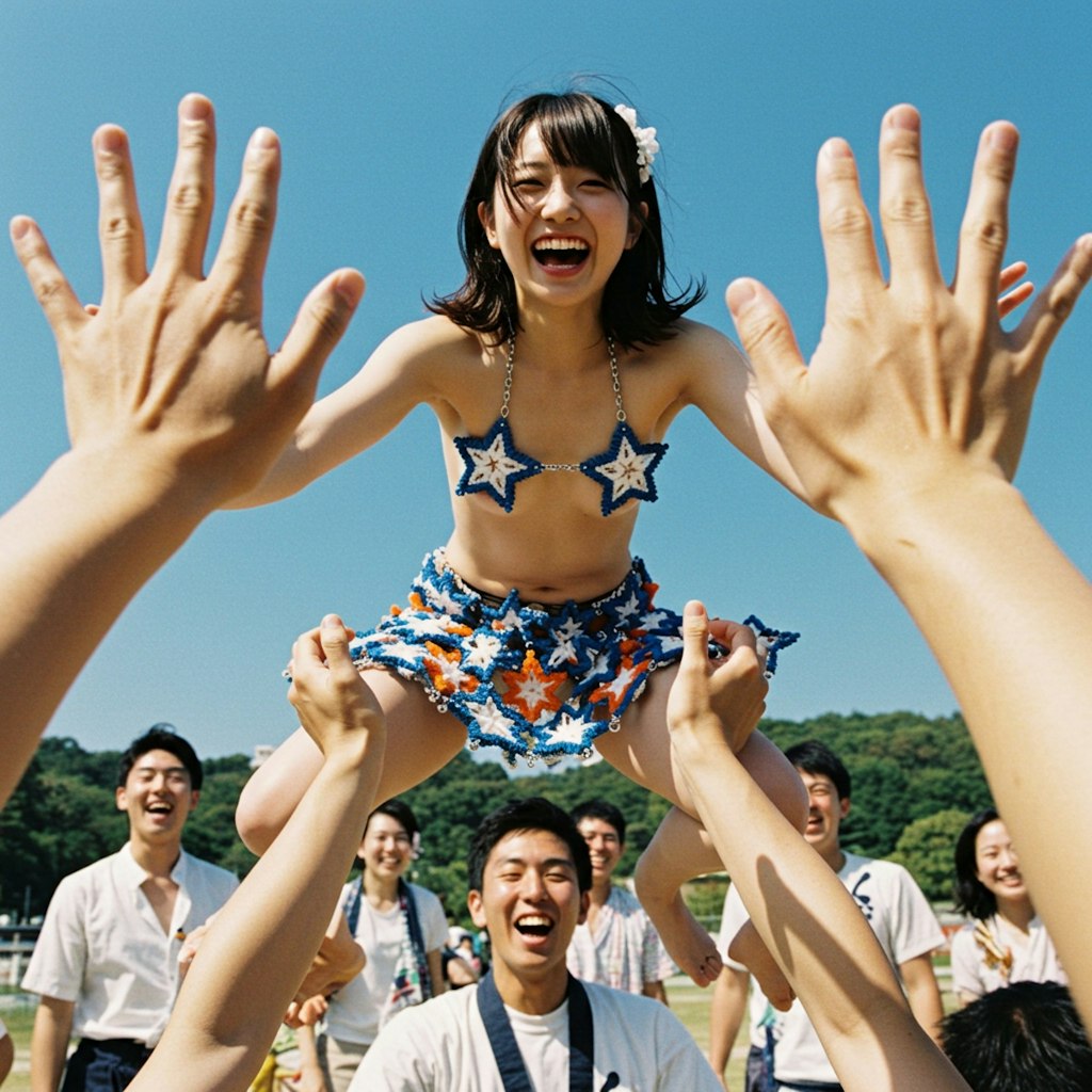 下手な胴上げ